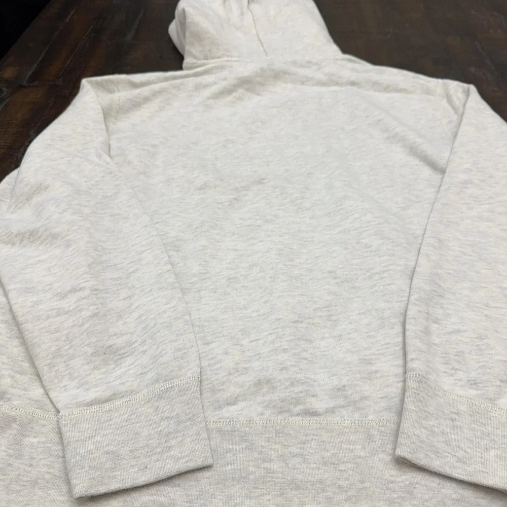 Polo Ralph Lauren Hoodie Mens Large Gray Fleece Pullover Kangaroo Pocket Logo